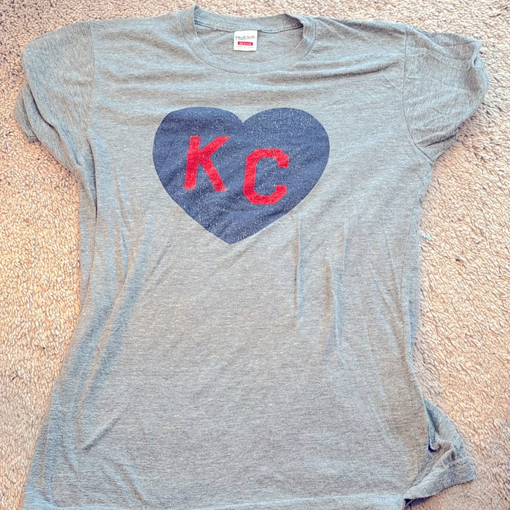 Charlie Hustle heart KC shirt